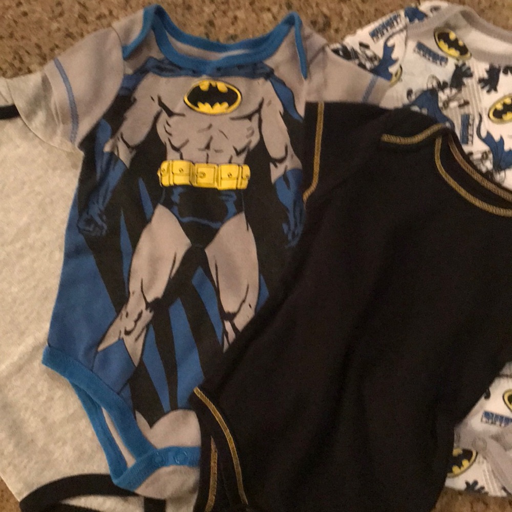 0-3 Month Batman Onsies Set of 4